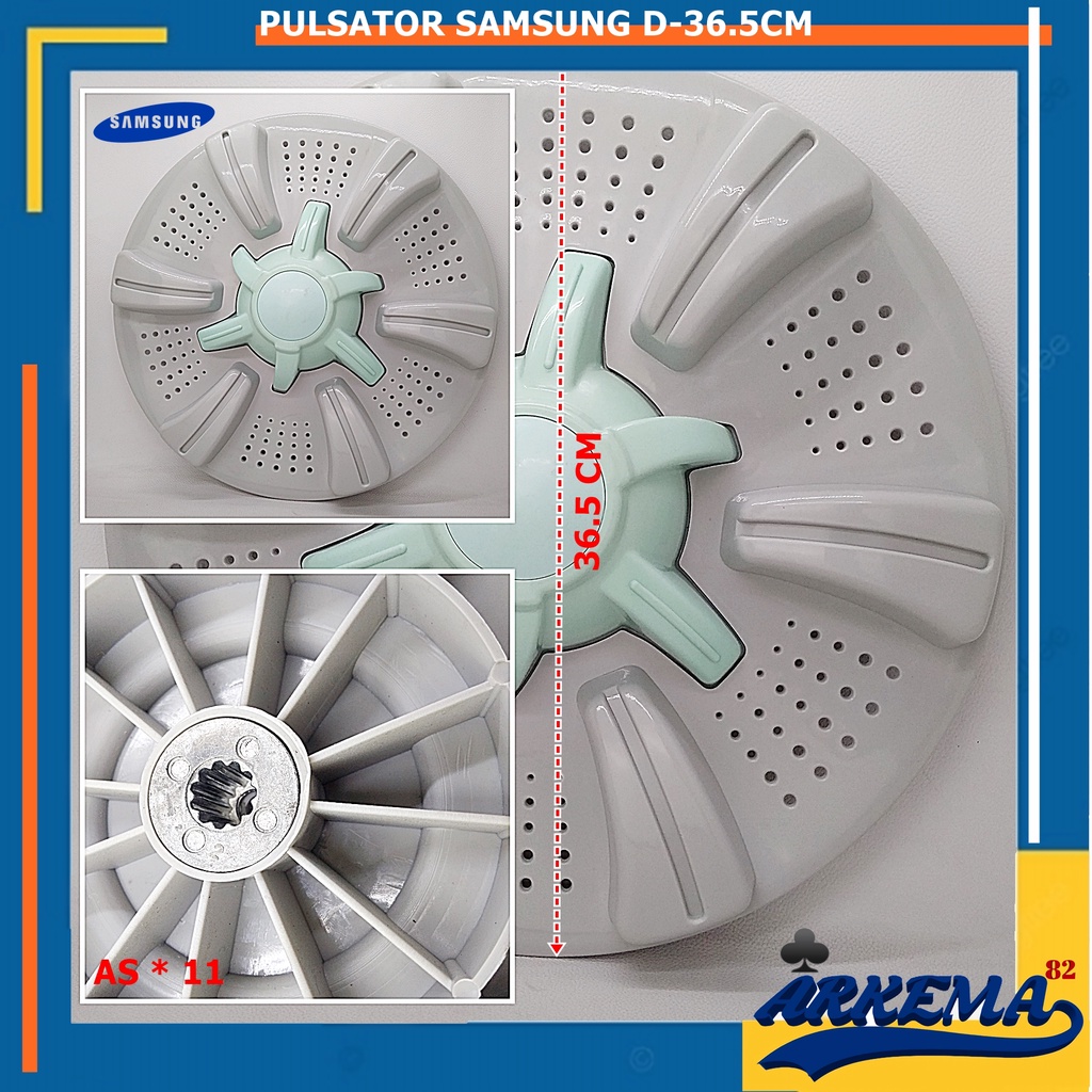 PULISATOR SAMSUNG | PULSATOR MESIN CUCI 1 TABUNG SAMSUNG AS GERIGI-11 DIAMTER 36.5 CM | TOP LOADING PULSATOR