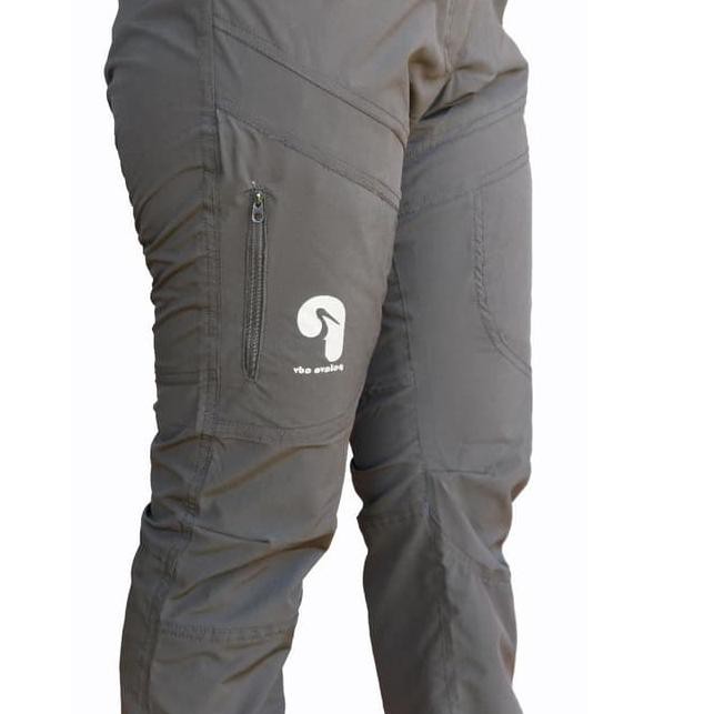 Langsung Kirimbgs-938  celana panjang outdoor quick dry palava kode=CL002 - Abu-abu, L