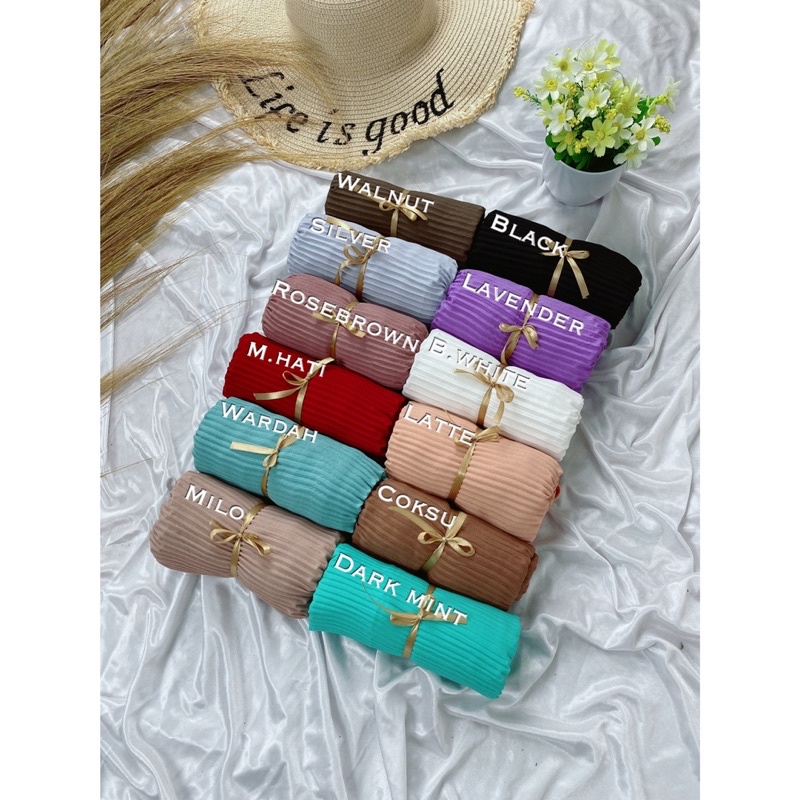 Pashmina Plisket Shawl Pashmina Plisket Diamond Full Tanpa Garis Tengah 180x75-7