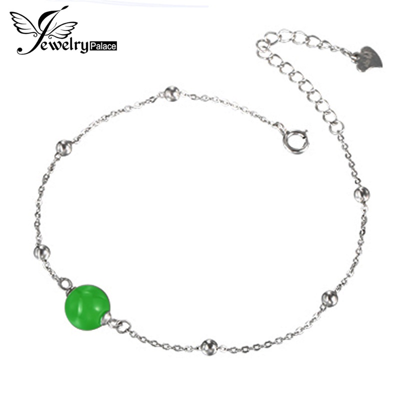 Perhiasan Gelang Tangan 925 Silver Desain Chalcedony Untuk Wanita