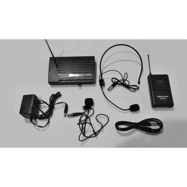 Wireless Microphone Two Clips TM 2858