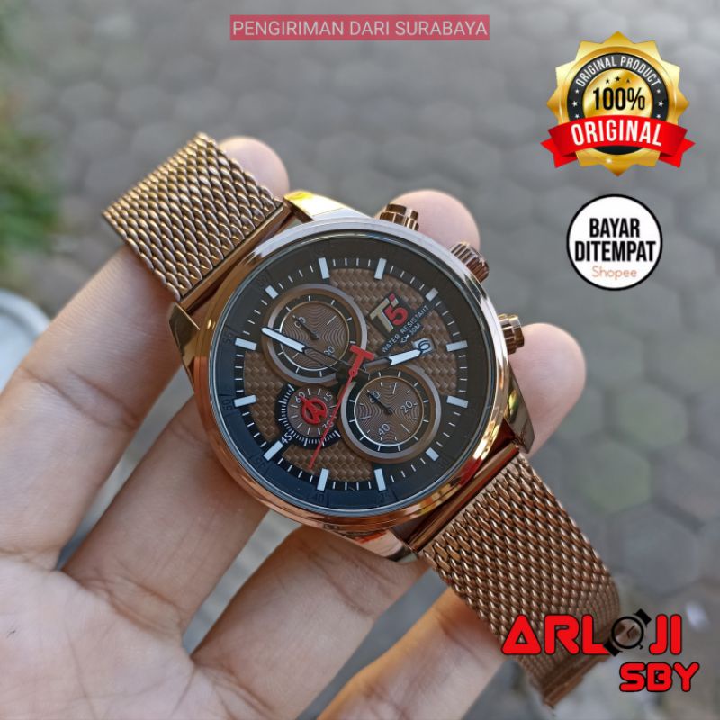 JAM TANGAN PRIA T5 H3721 CHRONO ORIGINAL TAHAN AIR