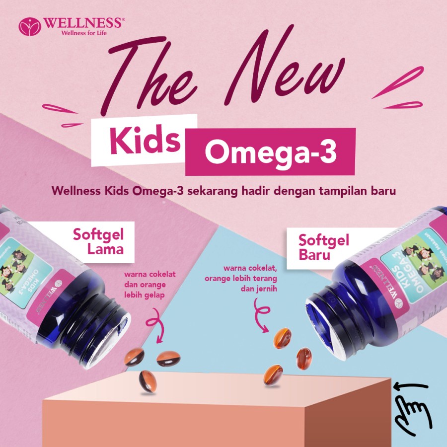 Wellness | Suplement Makanan | Kids Omega-3 30 Softgels