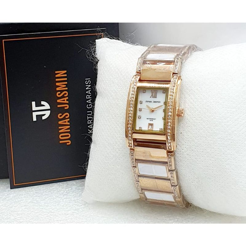 Jam Tangan Jonas Jasmin Original Jam Tangan Analog Stainliss Steel Wanita Terlaris