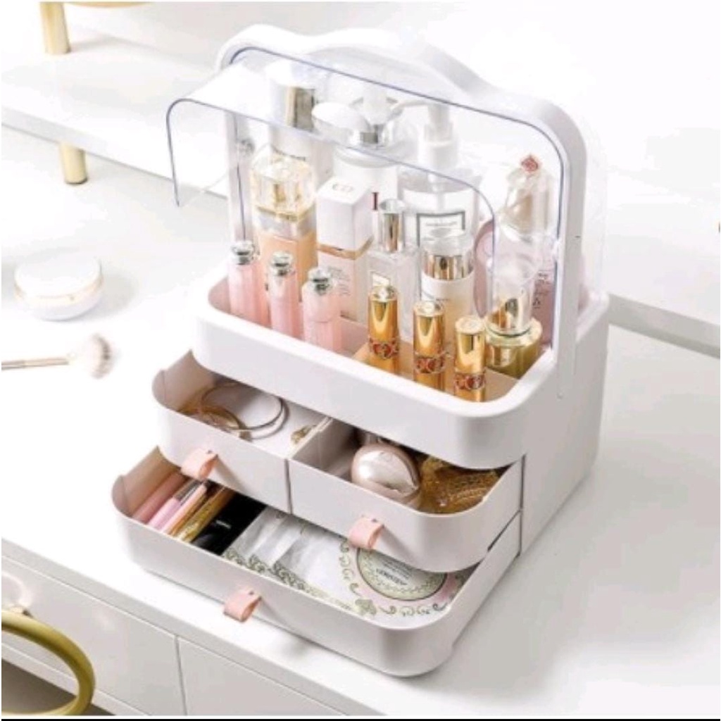 SHENAR Myhouseholdd168 Rak kosmetik organizer - Kotak Makeup Storage Organizer - Tempat Penyimpanan COSMETIC STORAGE