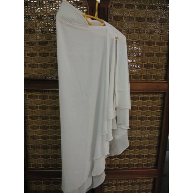 NWT Khimar nibras warna putih