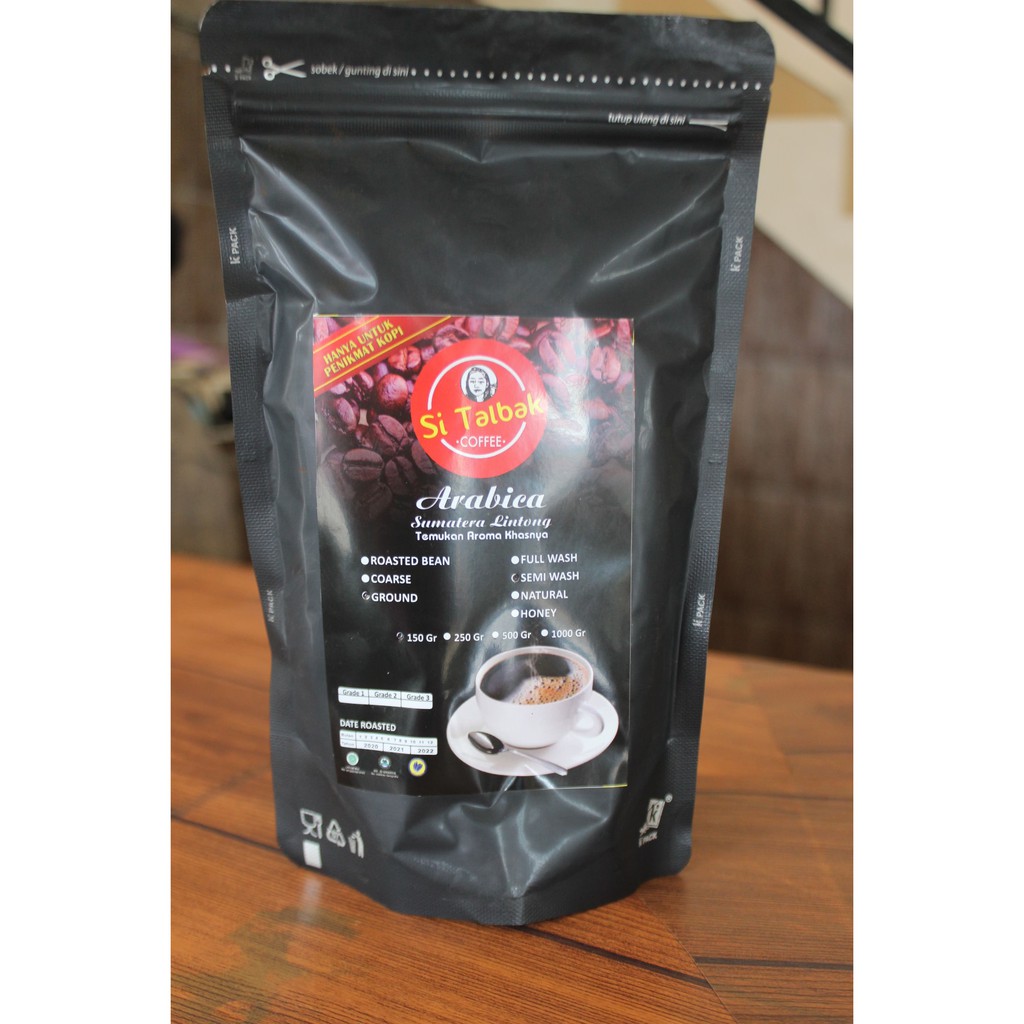 

Arabika Sumatera Lintong (Si Talbak Coffee) Standing Pouch Black