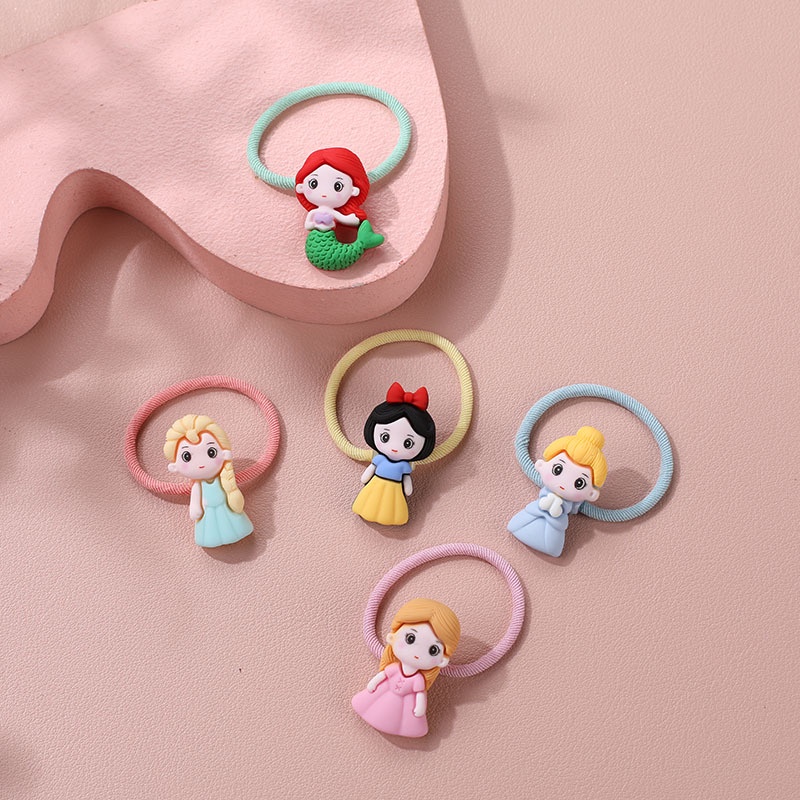 Ikat Rambut Elastis Motif Kartun Gaya Korea Untuk Anak