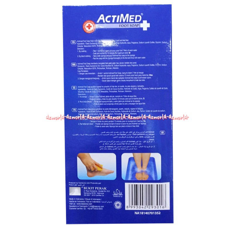 Actimed Food Foot Soap mengatasi Kaki Gatal Bau Berdaki Kasat Penat 4sachet