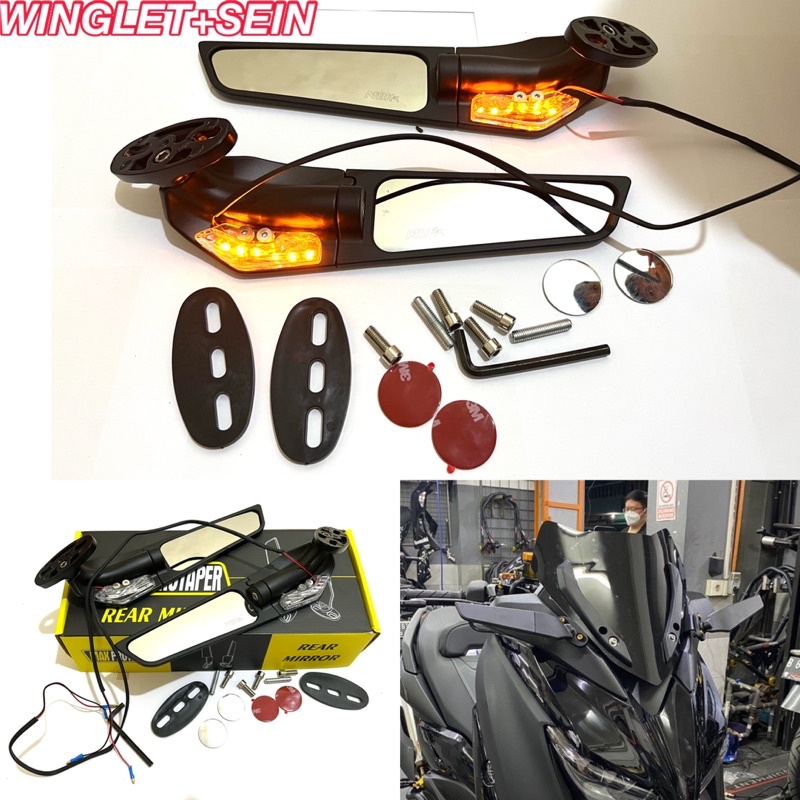 SPION WINGLET MAX PROTAPER FULL CNC UNIVERSAL CBR NINJA R15 R25 CBR25 NINJA250 ZX25R ZX10R NMAX XMAX TMAX PCX LEXI DLL