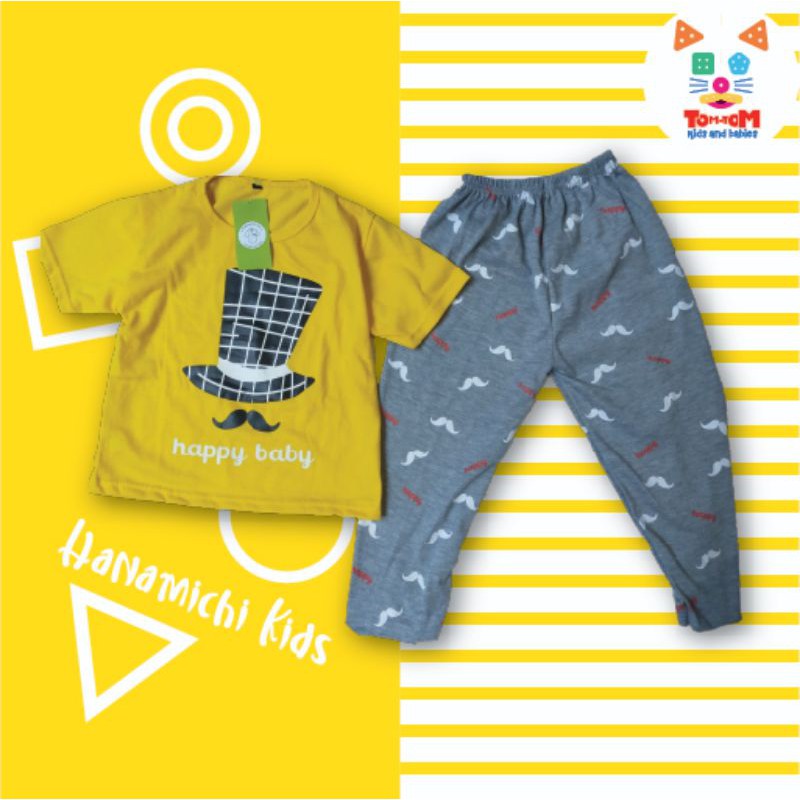 Kiminori - Baju setelan lengan pendek