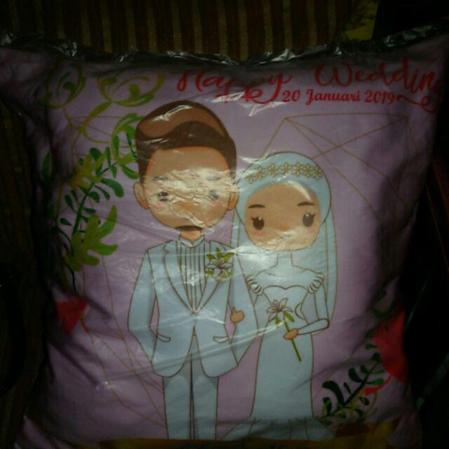 Bantal Custom Wedding Mewah Hijab (wedding Series)