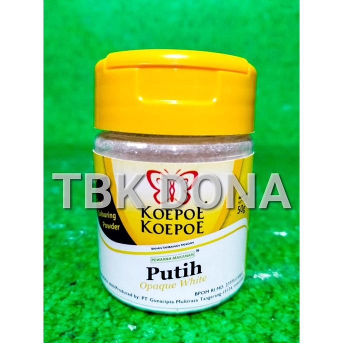 

Pewarna Makanan Putih Koepoe-Koepoe 50gr