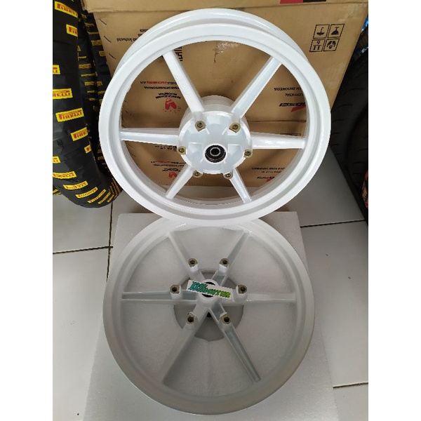 velg velk vrossi derik ninjaRR ninja RR ZX150 bisa untuk ninjaR ninjaSS ninja R SS 150 putih white d