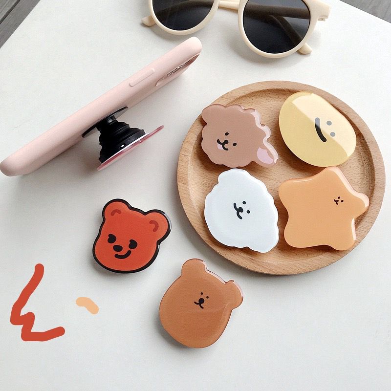 [TPC] BISA COD Pop Socket Phone Holder HP Korean Bear Cute Aesthetic AA LL008