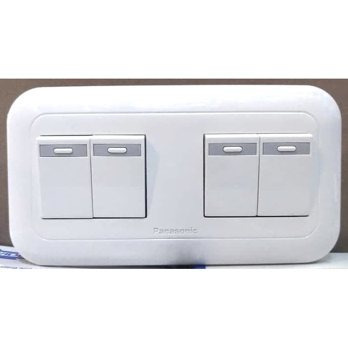 Saklar 4 Tombol 4 Gang Panasonic WEJ78049 (1) + WEJ5531 (4)
