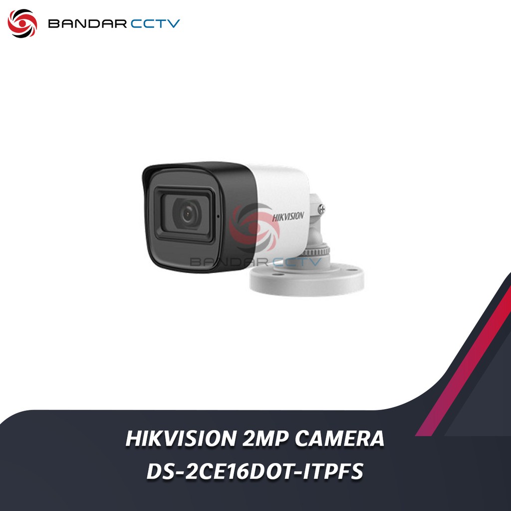 KAMERA CCTV 2MP HIKVISION DS-2CE16DOT-ITPFS Audio Microphone