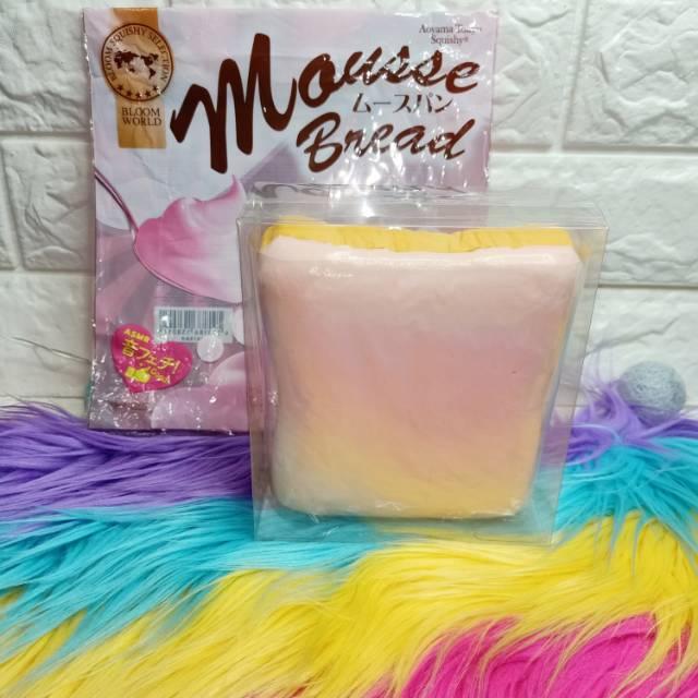 Squishy Ibloom Mousse Bread Jumbo Pink