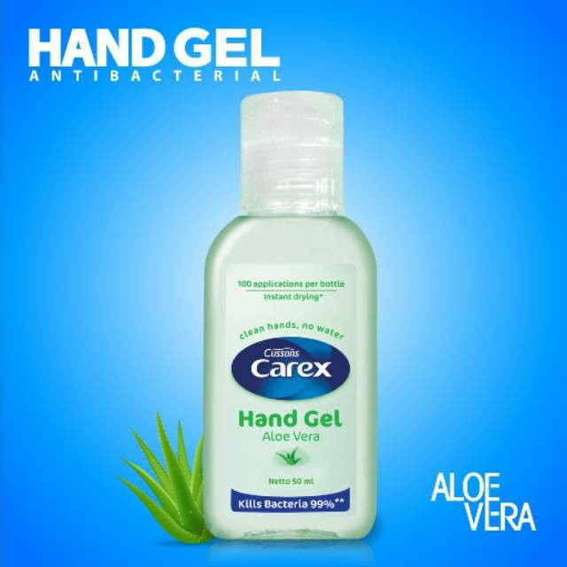 Cussons Carex Hand Gel Aloevera Handsanitizer 50mL