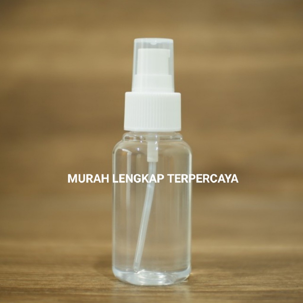 BOTOL PUMP TREATMENT 70ML / BOTOL PET TUBULAR 70ML CLEAR TREATMENT PUTIH