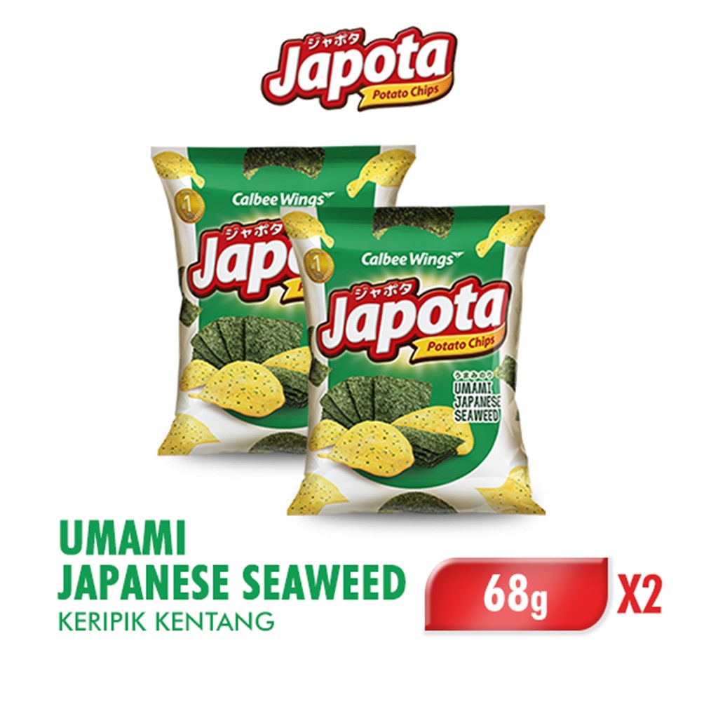 

Japota Keripik Kentang Umami Japanese Seaweed 68 gr x2