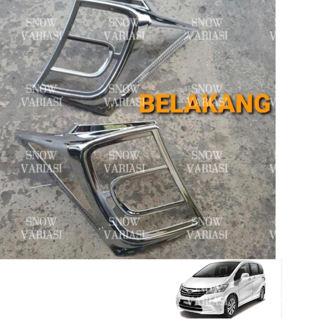 Garnish Lampu Belakang Honda New Freed Chrome