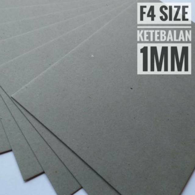 

( 10 Lembar ) Kertas Board No 50 / Karton 1 mm Uk F4 / 21.5 cm X 33 cm