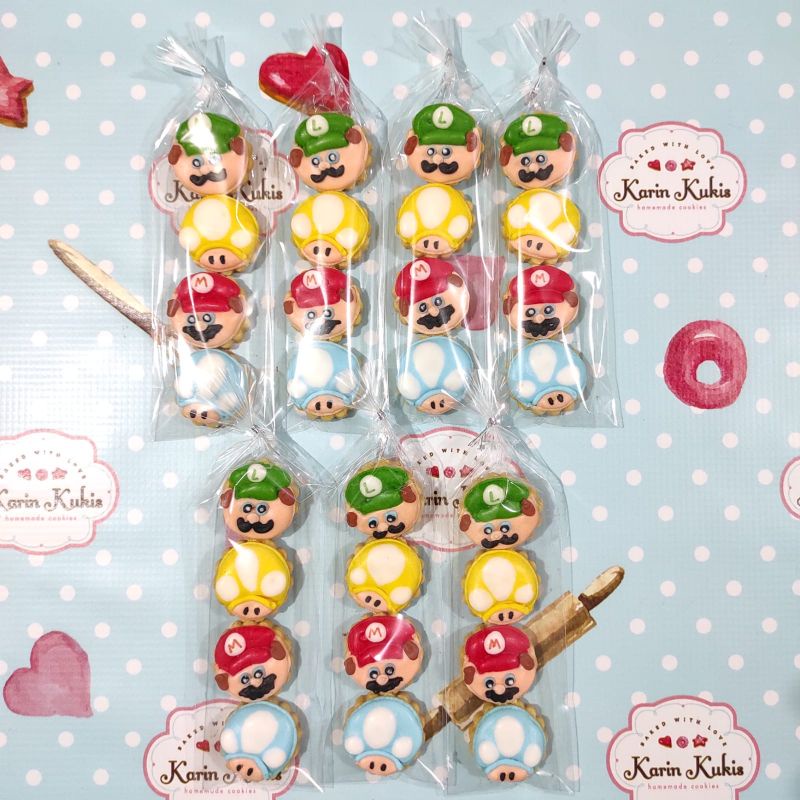 

Kukis Hias, Kukis Karakter, Fancy Cookies Mario Bross isi 4 (min. 10 pack)