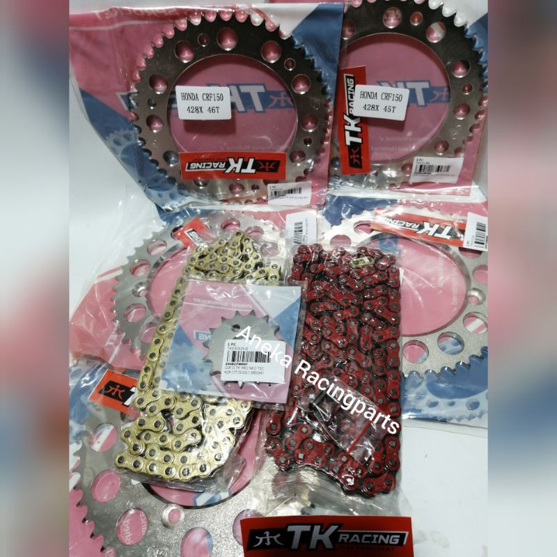 gir set crf TK Racing satu set 45 sampai 5t / gear set crf TK Racing