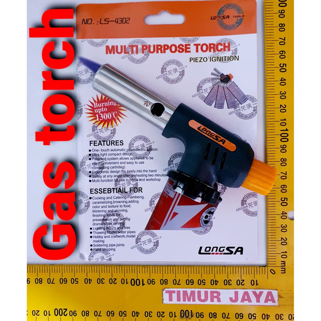 SAMATO GAS TORCH Pemantik Flame GUN ALAT LAS Heating PORTABLE KEJU MAKANAN GEPREK MOZARELLA BBQ bakaran