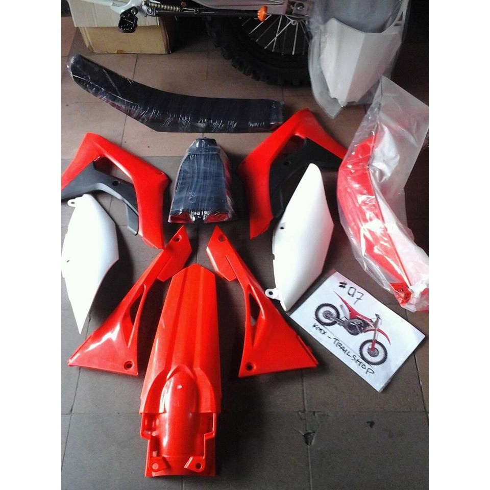 body trail crf250 2017 plastik import tangki jok besi custom