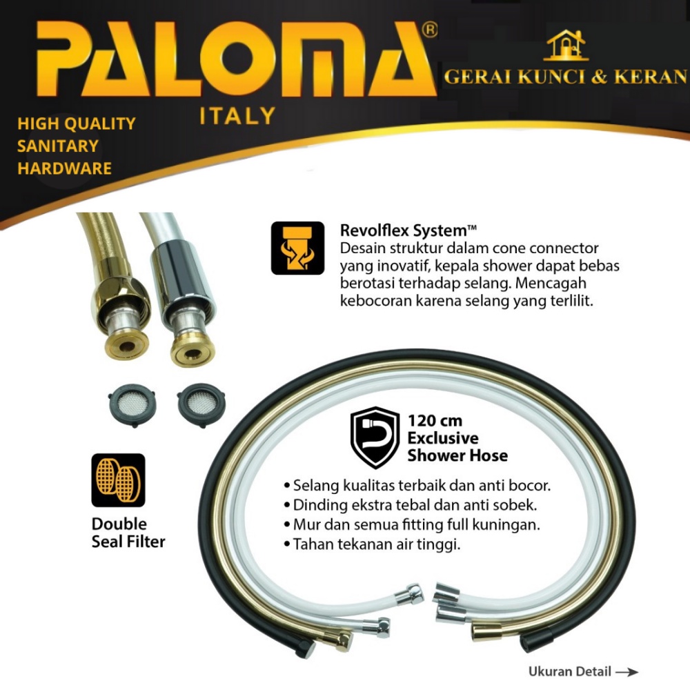 PALOMA TSP 3105 TOILET SHOWER JET WASHER GOLD SHOWER CEBOK SEMPROTAN BILAS