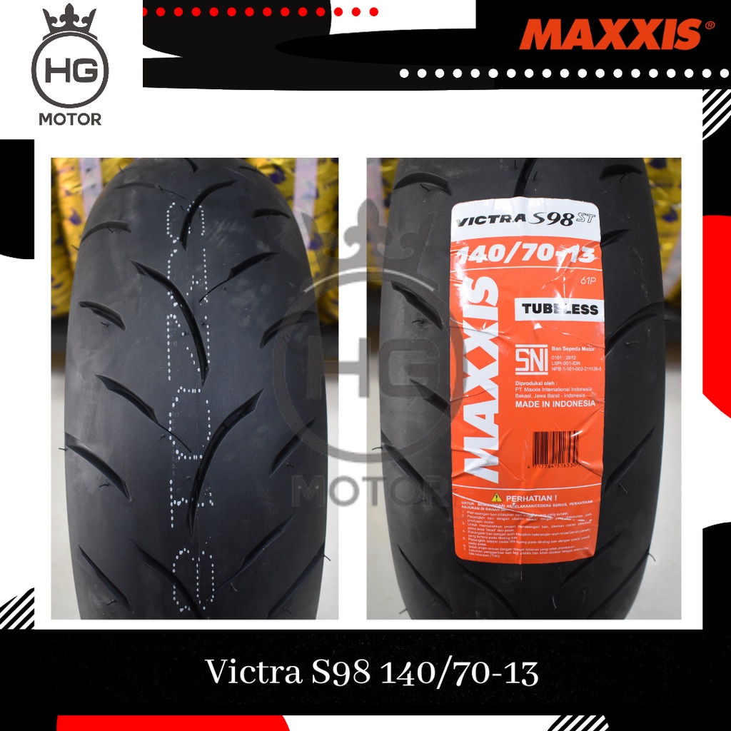 Ban Lebar Maxxis Victra Depan Belakang 120/70 - 13 & 140/70 - 13 NMAX