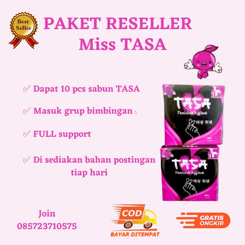<STOKIS> PAKET RESELLER 10pcs SABUN KEWANITAAN MISS V TASA