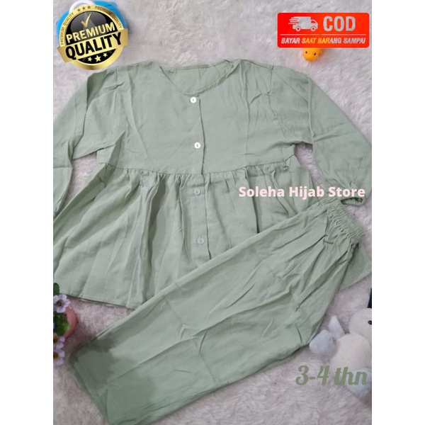 Setelan Baju Tidur Anak Set Piyama Anak Perempuan Usia 3 4 Tahun Lengan Panjang Piyama Set Anak Polo