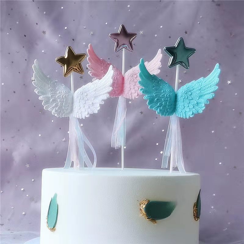 Topper Kue Sayap Malaikat Kecil/Cake Topper sayap Malaikai kecil