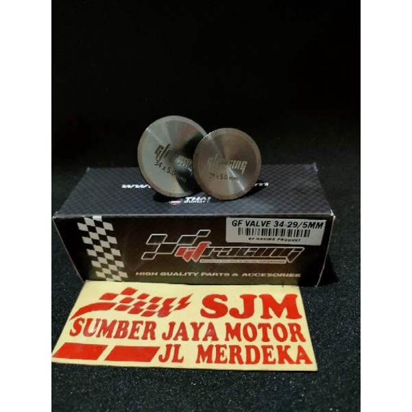 Klep GF Racing 34 29 batang 5mm Payung Klep 34 29 5mm Gf racing