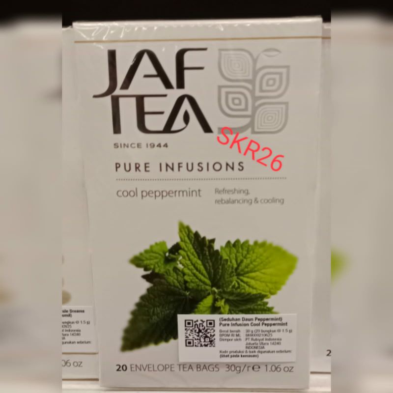 

Jaf Tea Pure Infusions Cool Peppermint 20 Envelope