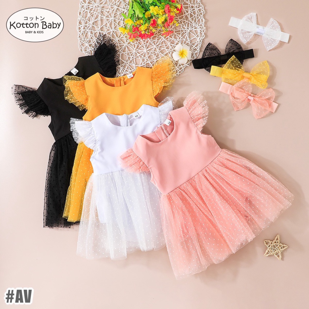 (free bandana) 0-12bln JUMPER LACE DRESS BAYI | JUMPSUIT ROMPER BAJU PAKAIAN ANAK catalog XMY AV