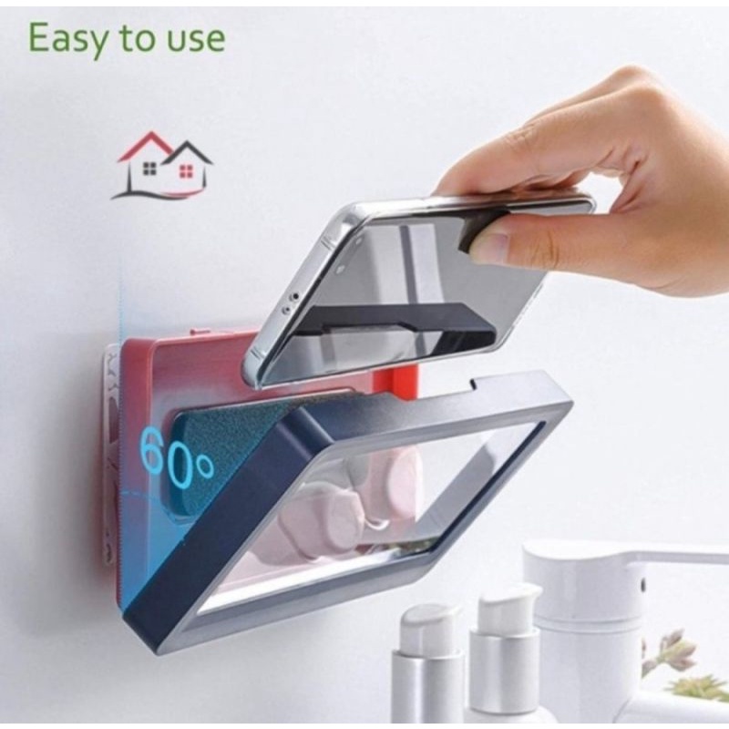 Kotak Holder Phone Box Di Kamar Mandi Untuk Menaruh Hp ketika mandi Waterproof