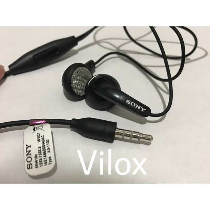 Hf handsfree headset earphone sony mh 410 c jack 3.5 mm original