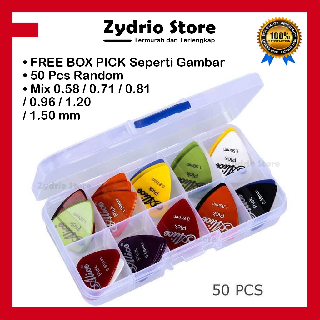 Pick Gitar Akustik 50PCS Multi Color / Gitar Pick