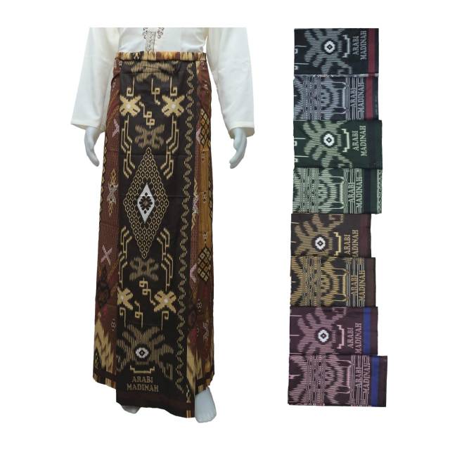 Sarung Pria Tenun Premium Arabi Madinah All Size Sarung atlas wadimor gajah duduk mangga MURAH