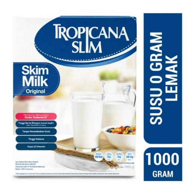 

Tropicana slim skim milk original 1000gr