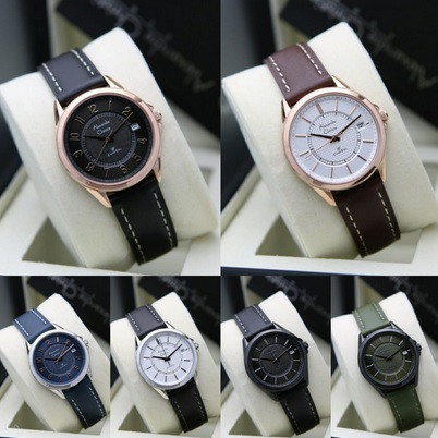 Original Alexandre Christie Jam tangan wanita ac8649/ ac 8649 leather strap