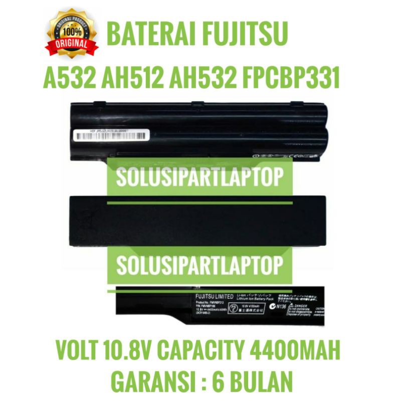 BATERAI FUJITSU A532 AH512 AH532 FPCBP331 ORI