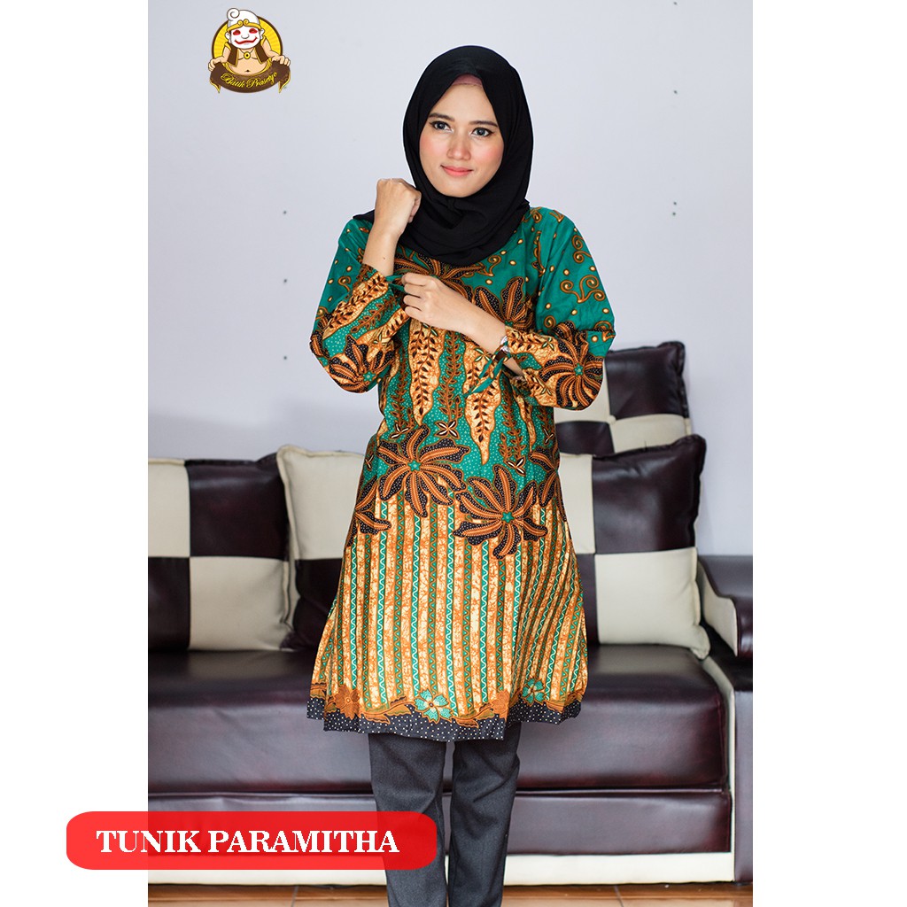  Baju  Batik  Wanita Terbaru Tunic Paramiths Shopee  Indonesia