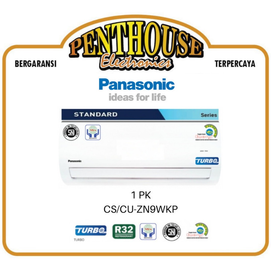 Panasonic AC 1PK CS/CU-ZN9WKP Standard 1 PK