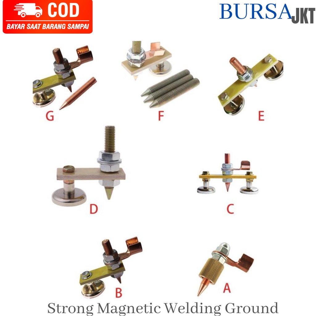 KLEM TANG LAS LISTRIK MAGNET WELDING GROUND SINGLE DUAL HEAD