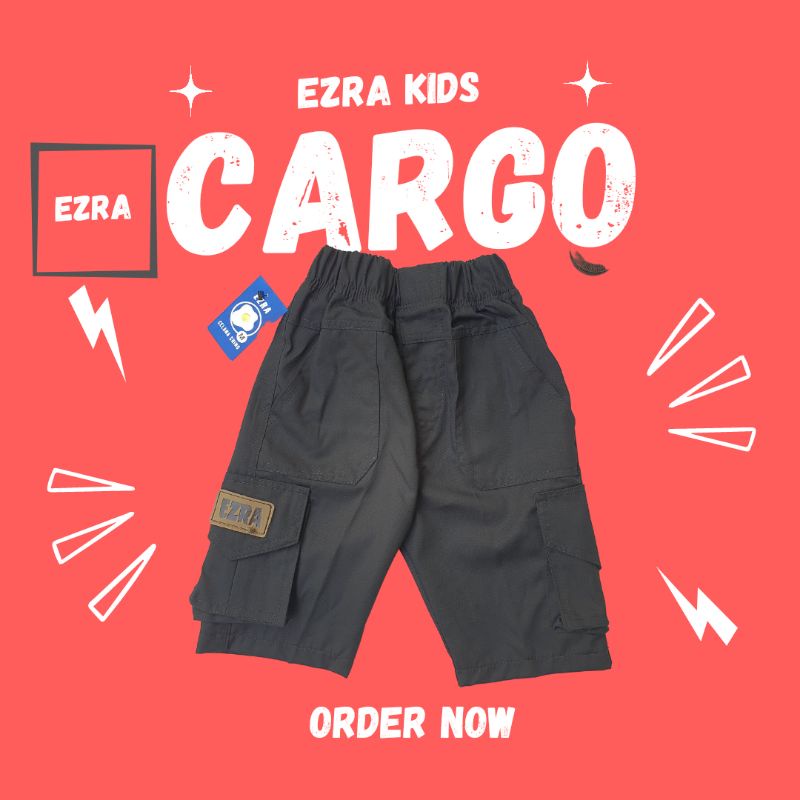 Celana Cargo Anak Laki Laki Pendek Ezra Kids 1 - 12 Tahun Regular Series